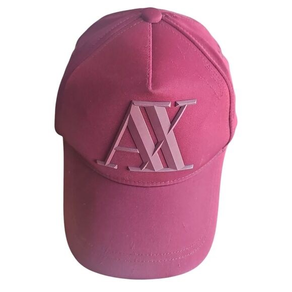 Armani Exchange Other - Armani Exchange AX Maroon Logo Baseball Cap Adjustable Stretch Sport Hat Luxury